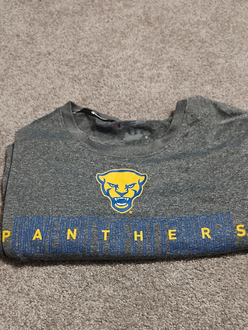 Pitt Panthers Mens XL athletic T-shirt. Never worn. - Picture 3 of 3